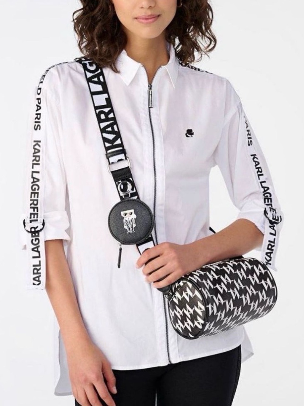 Karl Lagerfeld Poplin Blouse Sz M